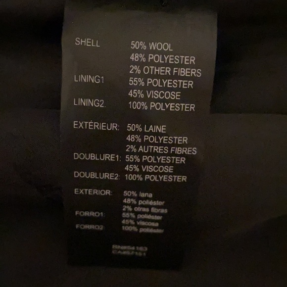 SOLD Karl Lagerfeld Wool Blend Military Coat - Picture 7 of 7